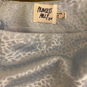 light blue princess polly mini skirt